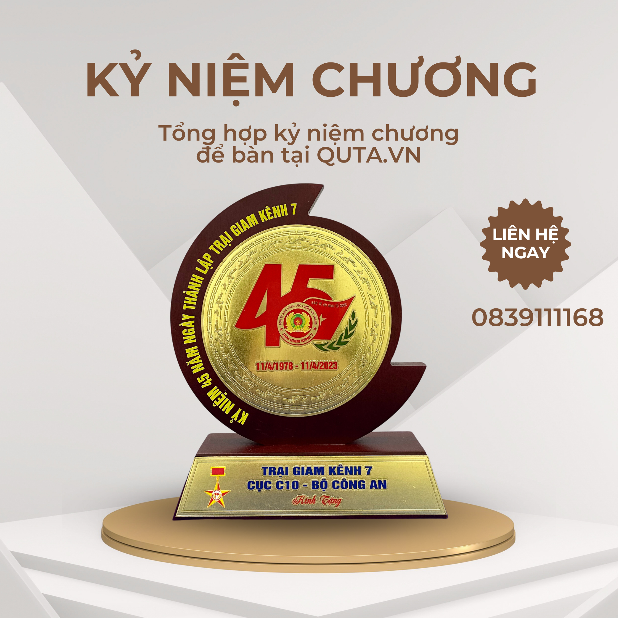 KỶ NIỆM CHƯƠNG ĐỂ BÀN