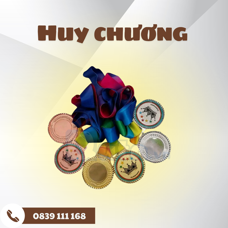 Huy chương inox - in UV