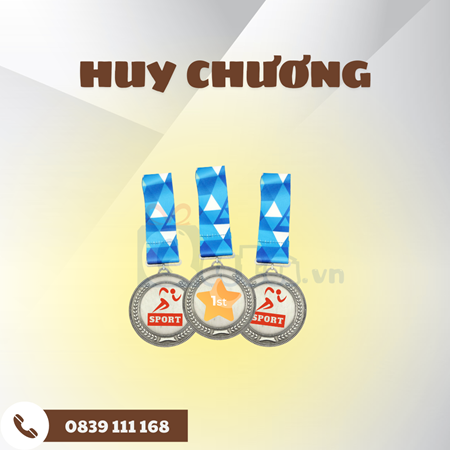 Huy chương inox - in UV