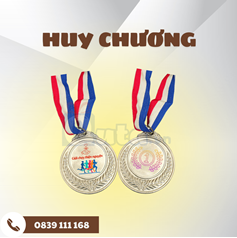 Huy chương inox - in UV