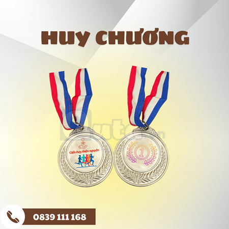 Huy chương inox - in UV