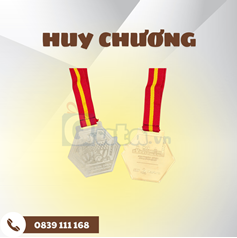 Huy chương inox - in UV