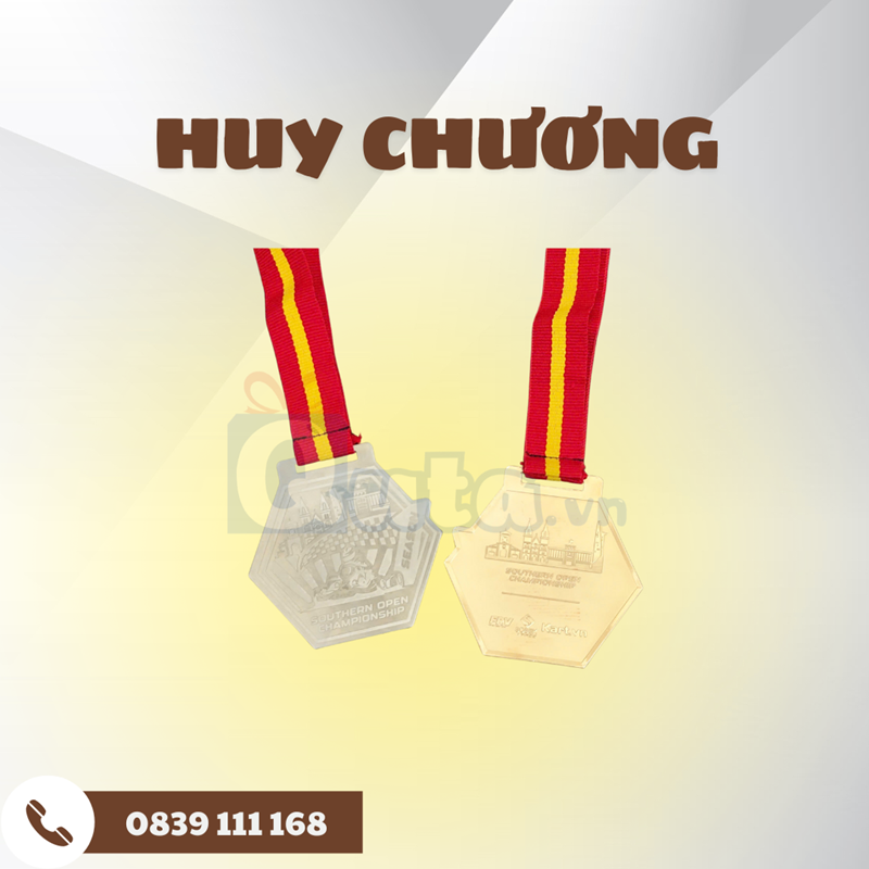 Huy chương inox - in UV