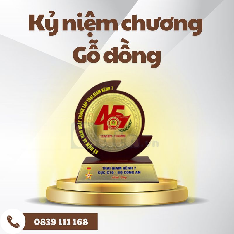  KỶ NIỆM CHƯƠNG ĐỂ BÀN